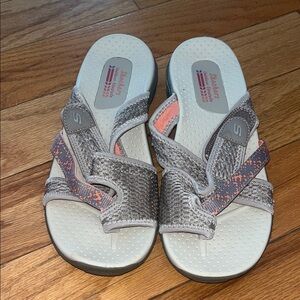 New Skechers Reggae Slip Slide Sandals